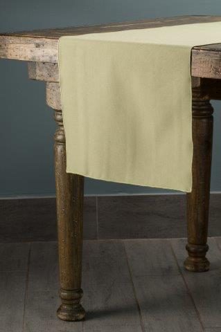 Classic Solid Sage table runner